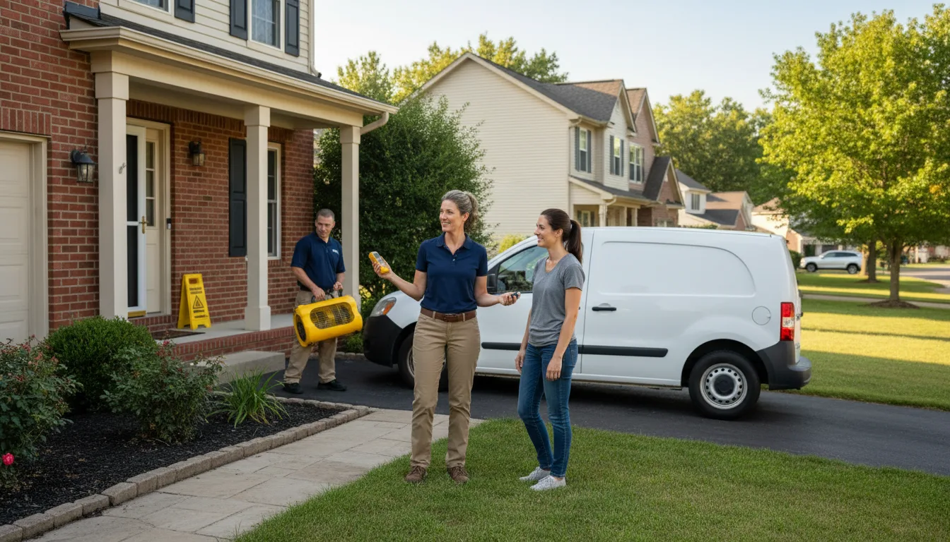 Residential water damage restoration in Cando, ND